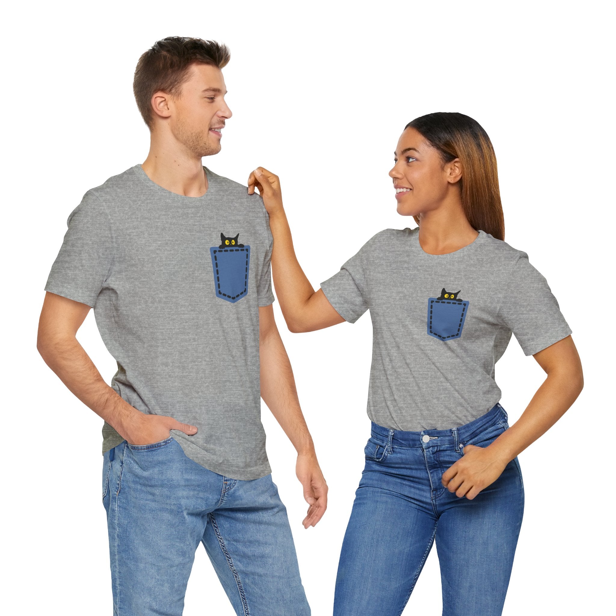 Cat Pocket Tee Boho Wear