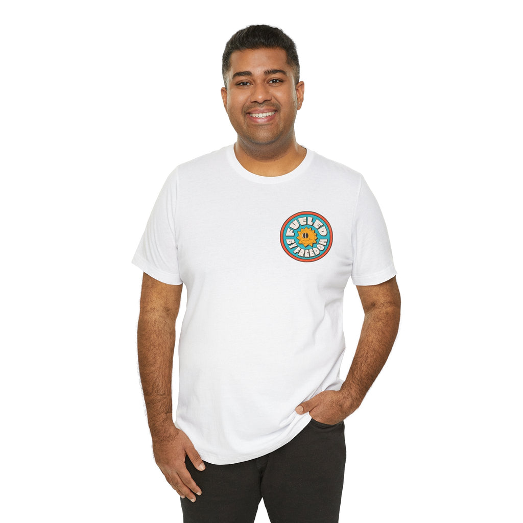 T-Shirt Fueled by Freedom Graphic Tee Printify