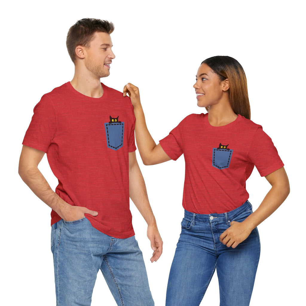 Cat Pocket Tee Boho Wear