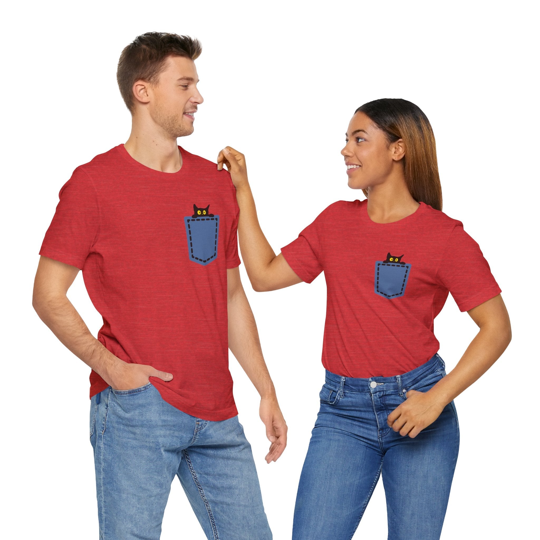Cat Pocket Tee Boho Wear