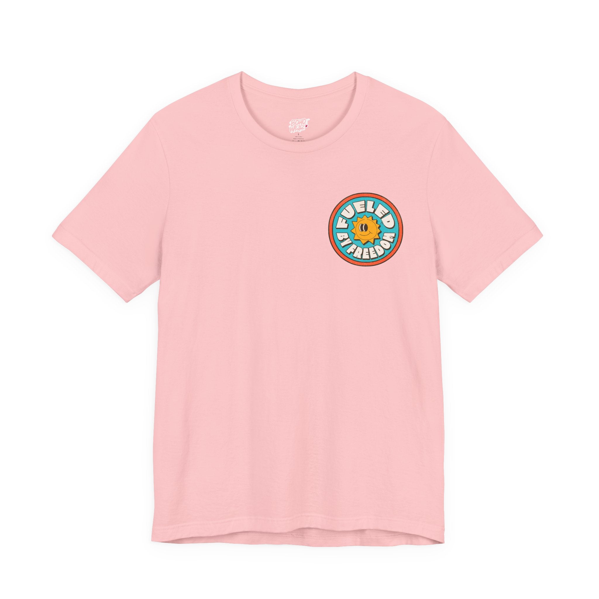 T-Shirt Fueled by Freedom Graphic Tee Printify