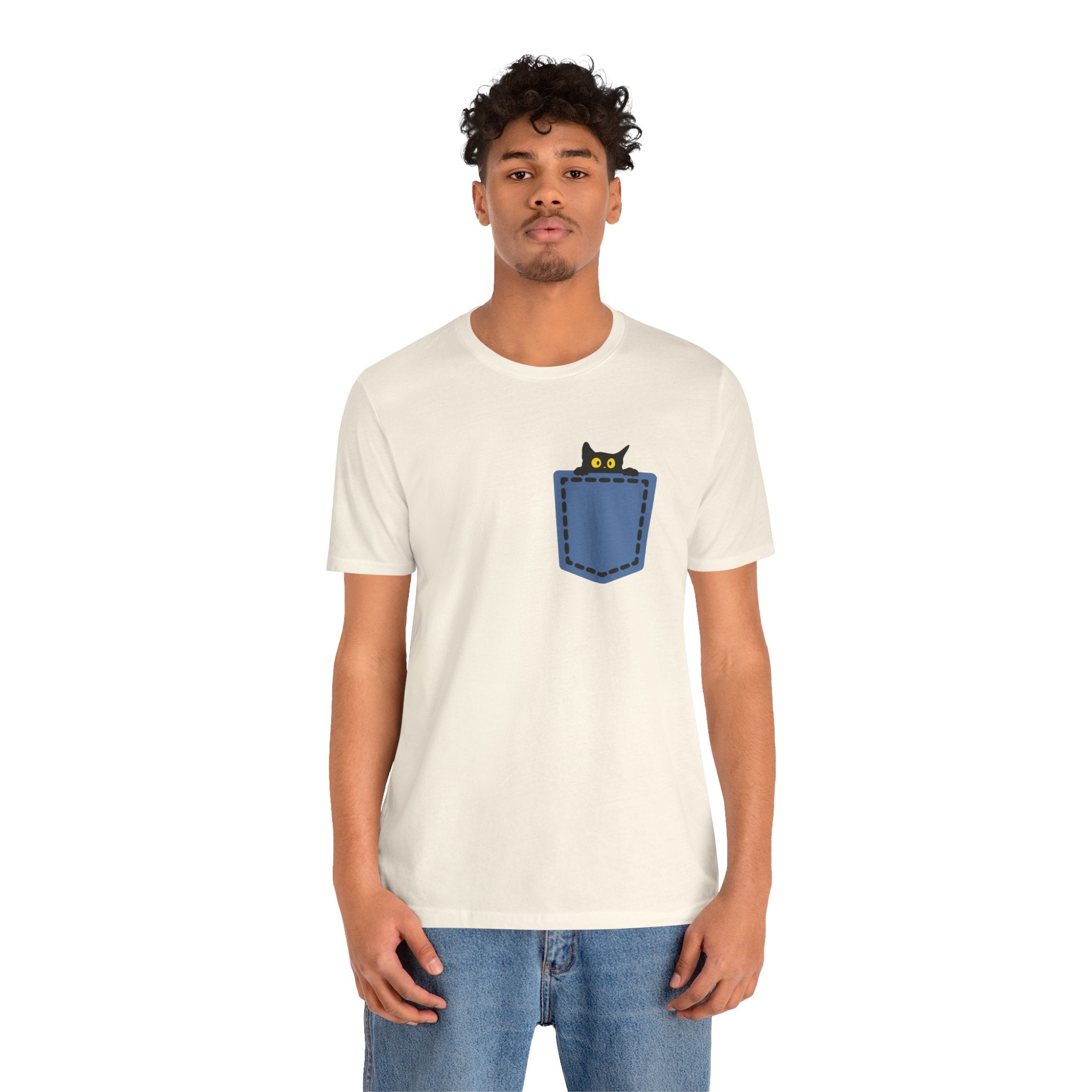Cat Pocket Tee Boho Wear