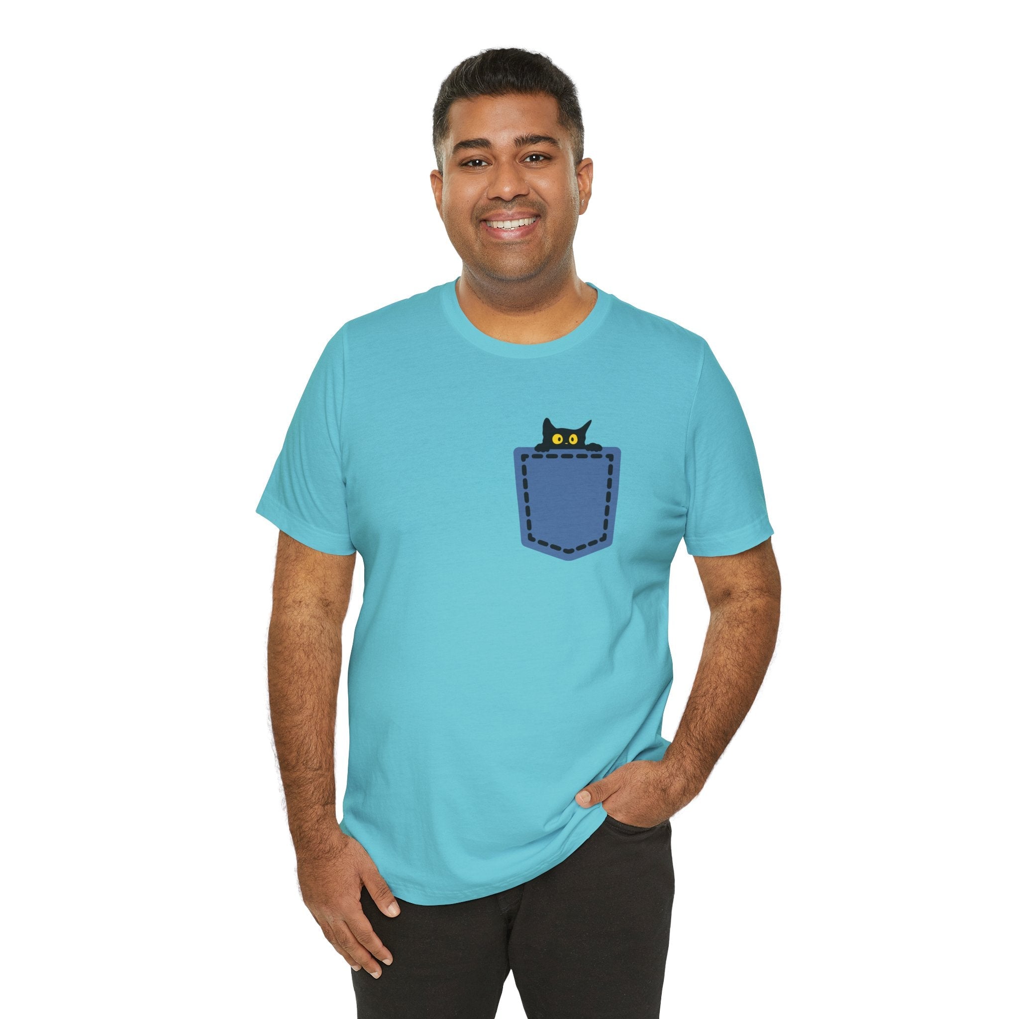 Cat Pocket Tee Boho Wear