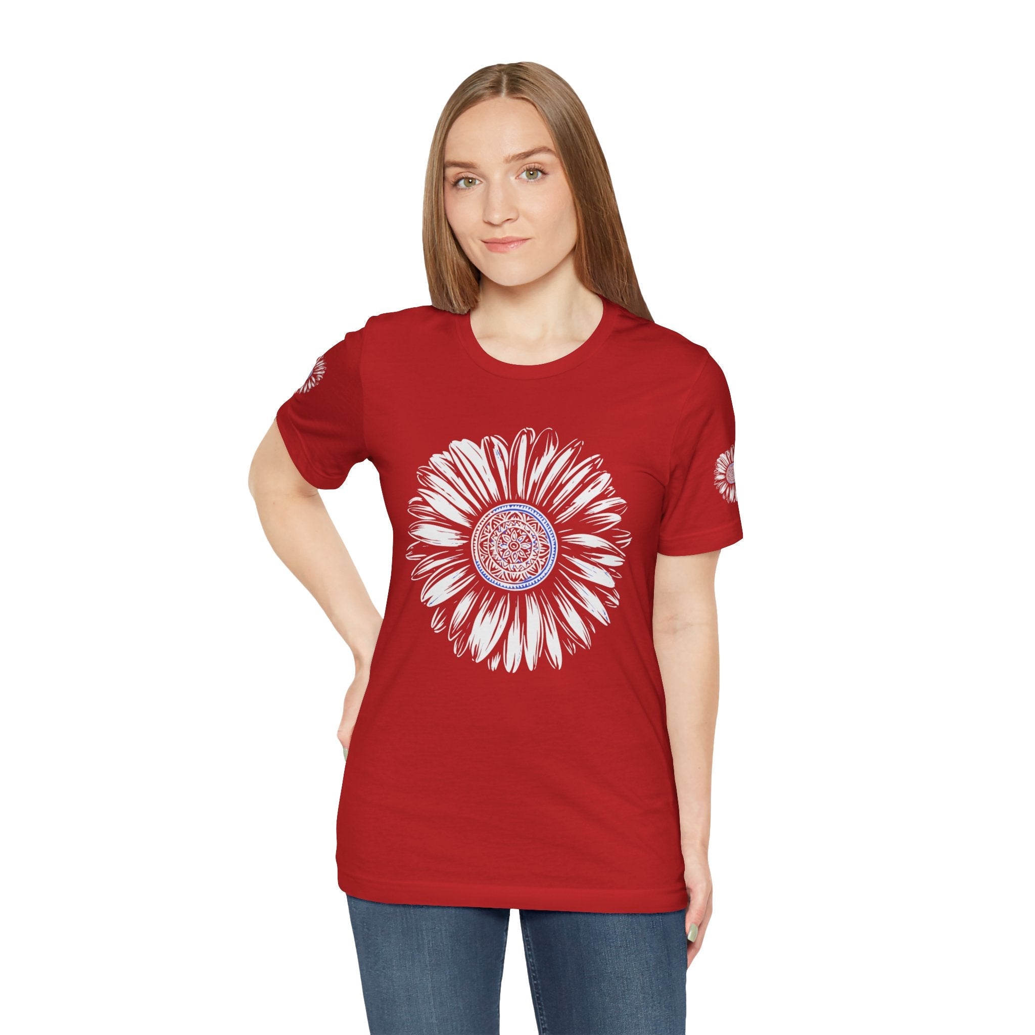 Boho Blue Mandala Tee Boho Wear