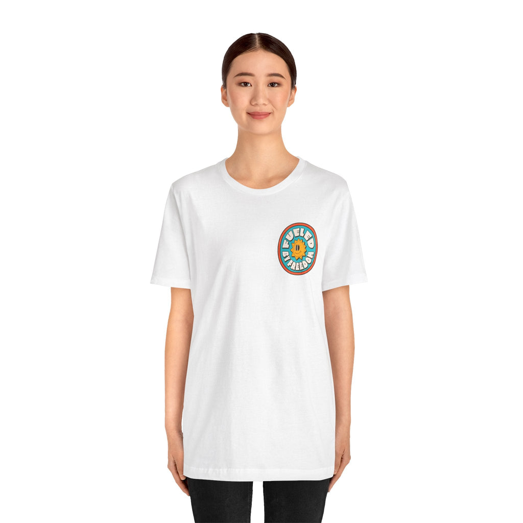 T-Shirt Fueled by Freedom Graphic Tee Printify