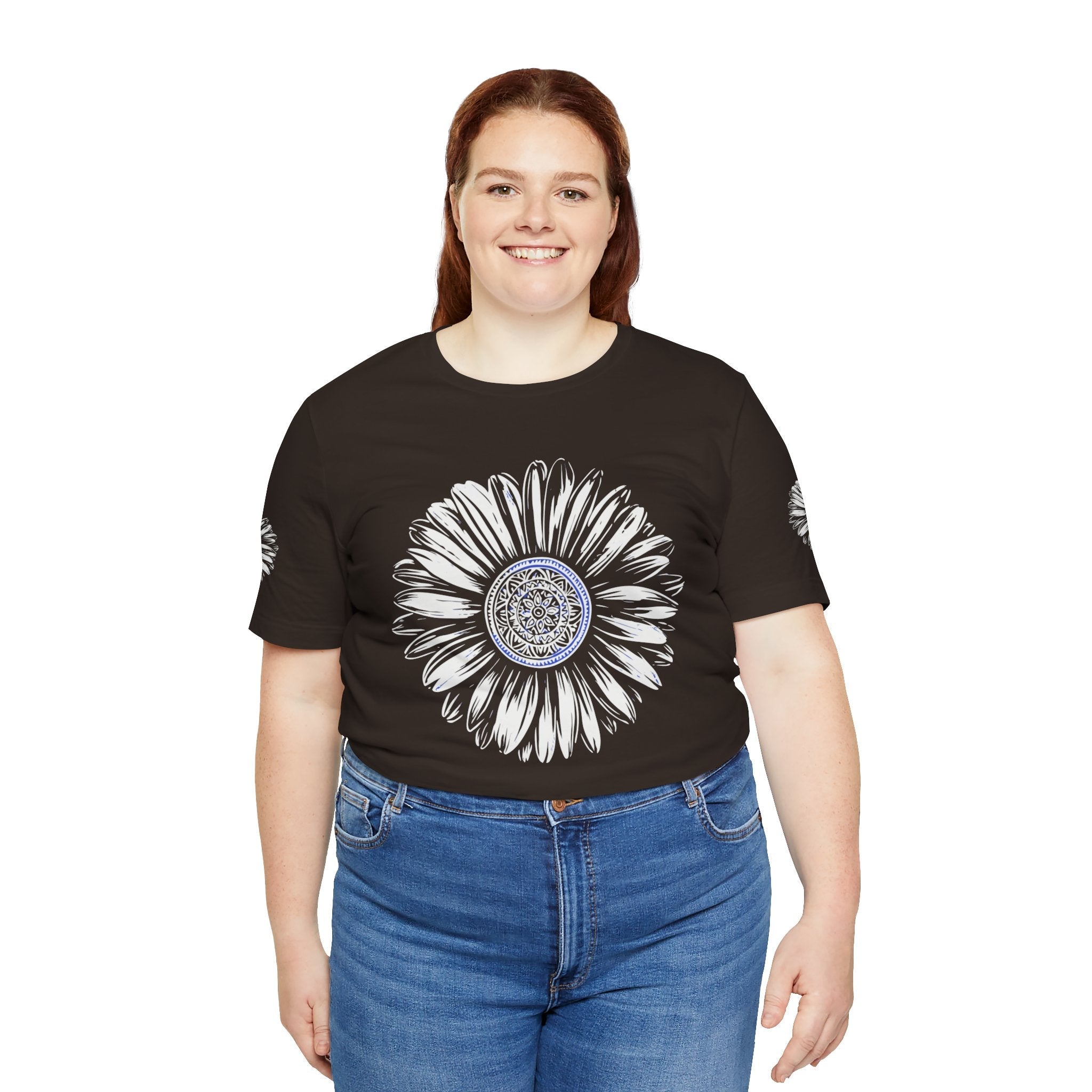 Boho Blue Mandala Tee Printify