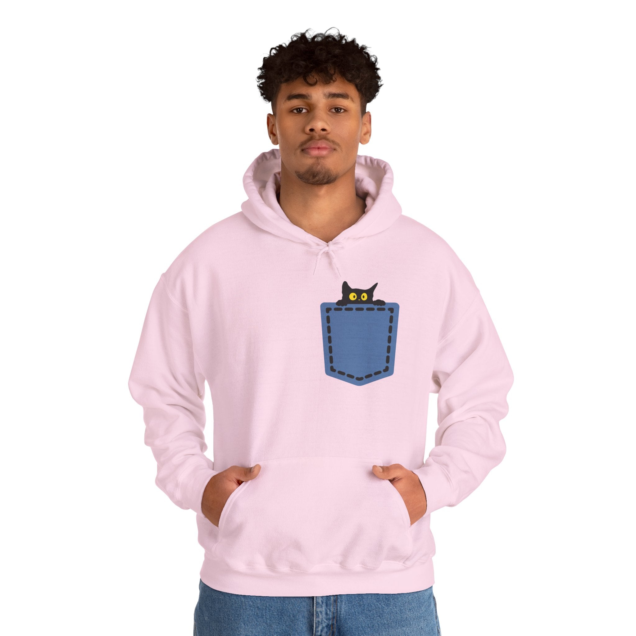 Cat Pocket Hoodie | Cute Cat Lover Gift, Unisex Printify