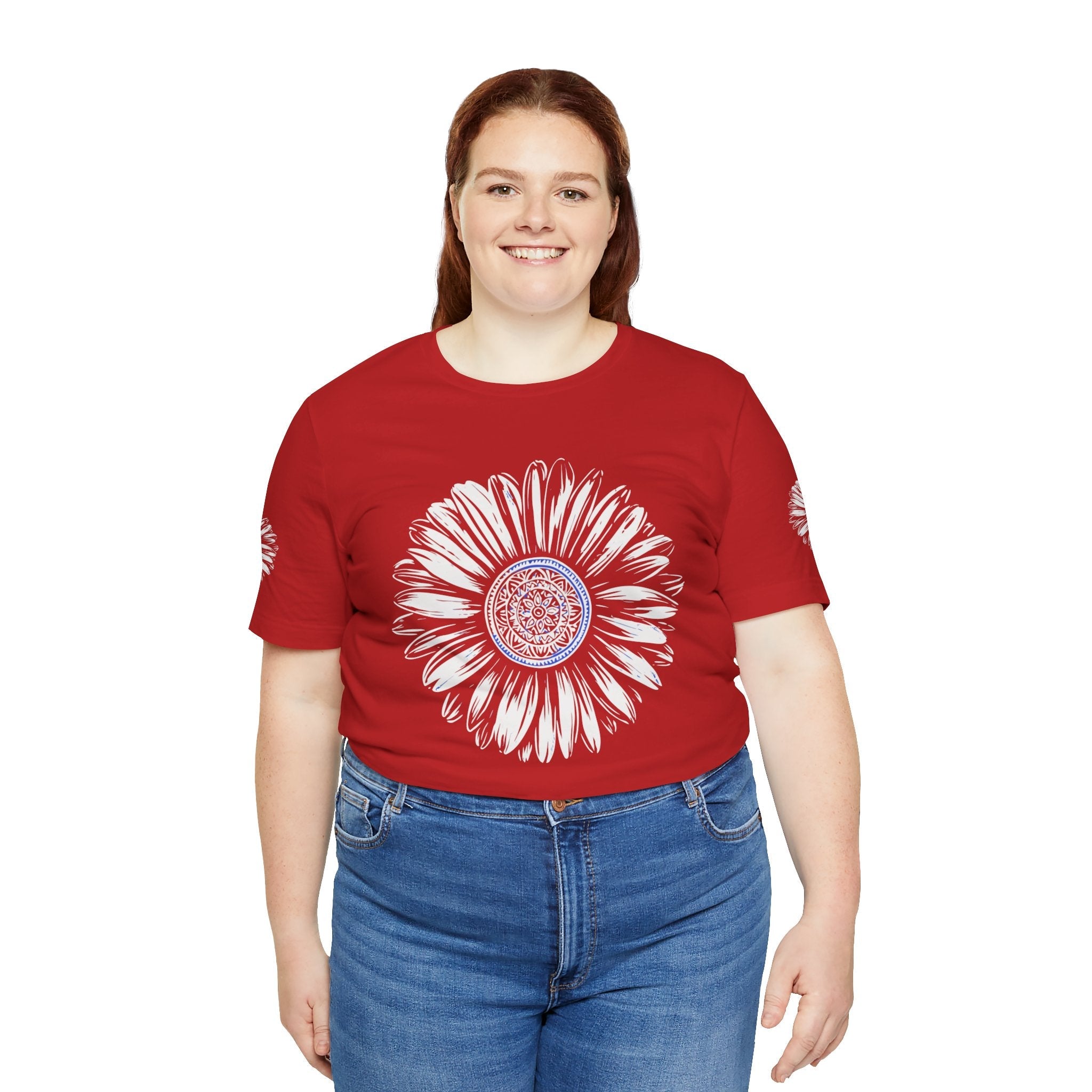 Boho Blue Mandala Tee Boho Wear