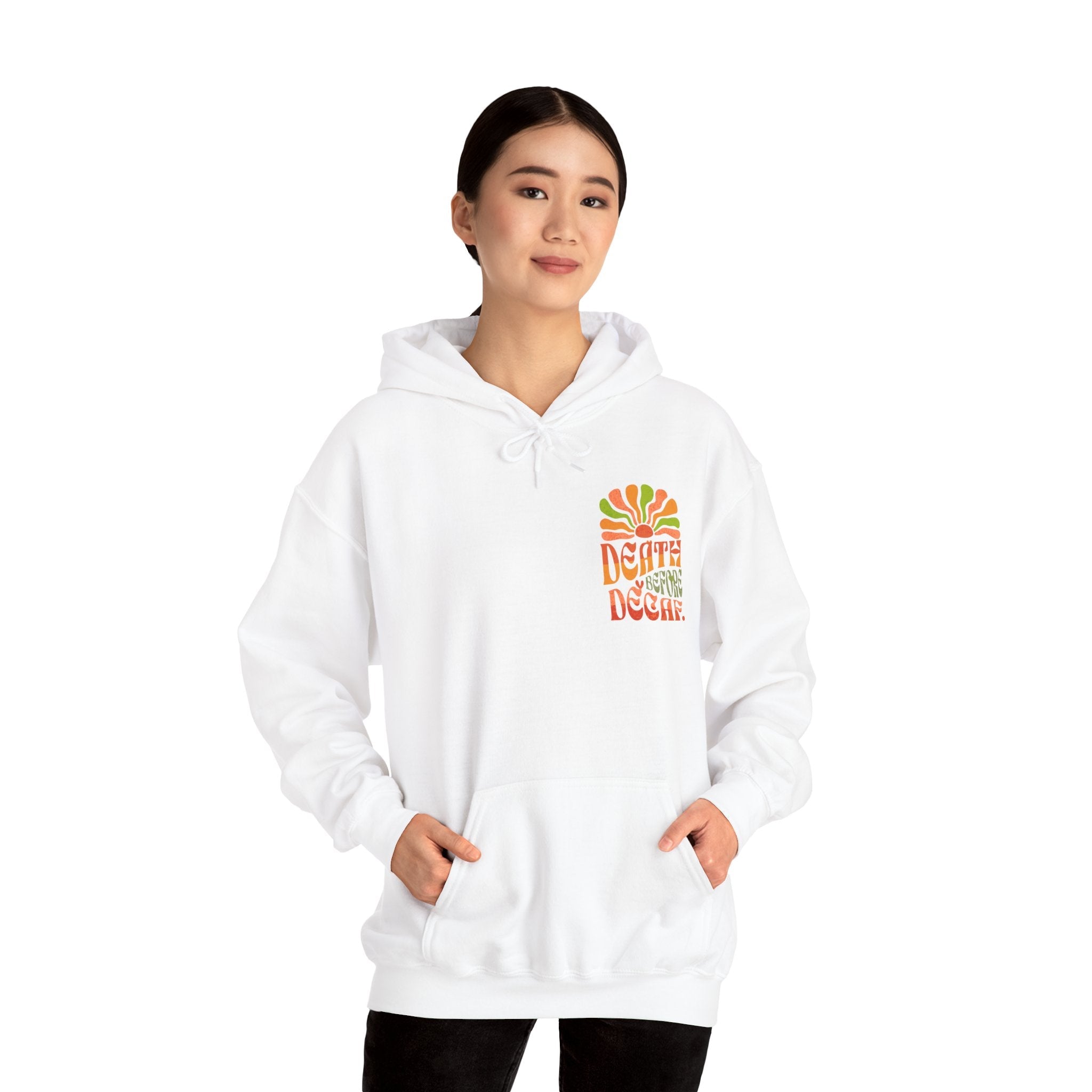Colorful Retro Hoodie - Perfect for Cozy Days and Celebrations Printify