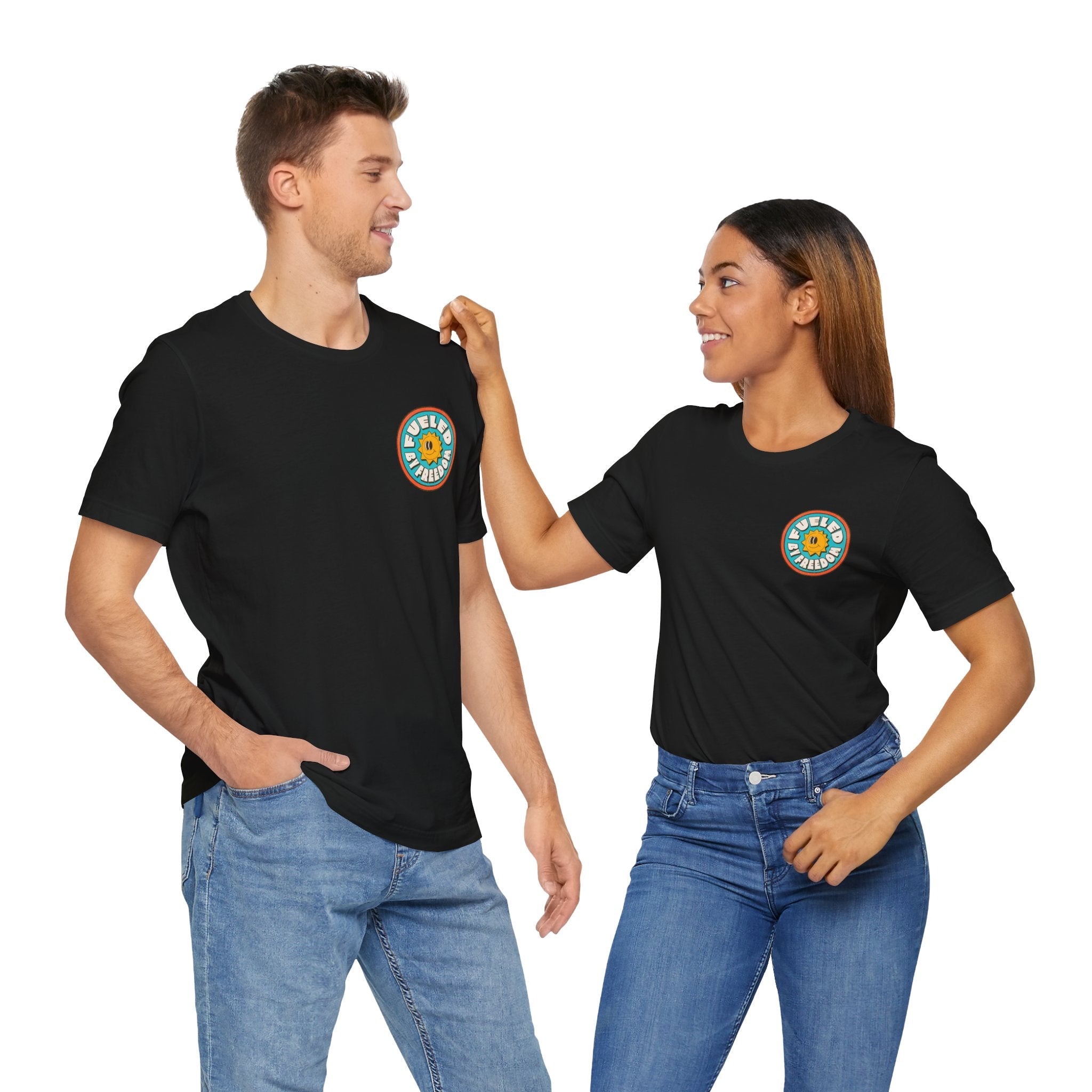 T-Shirt Fueled by Freedom Graphic Tee Printify