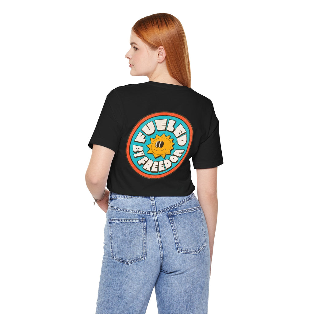 T-Shirt Fueled by Freedom Graphic Tee Printify