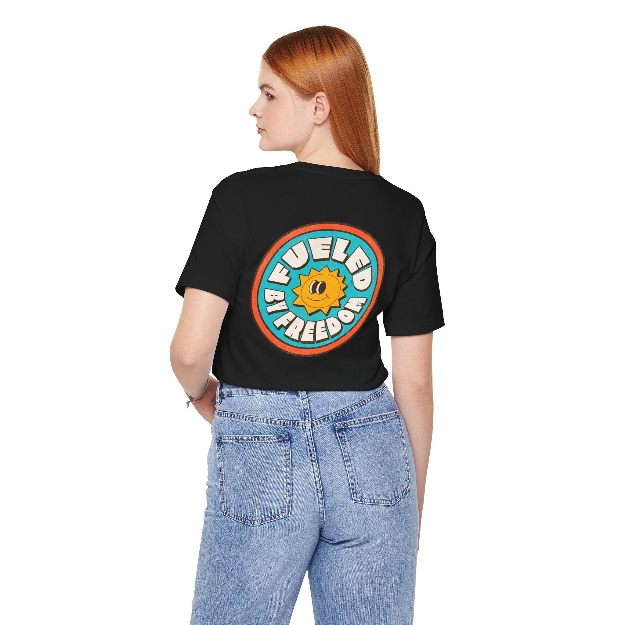 T-Shirt Fueled by Freedom Graphic Tee Printify