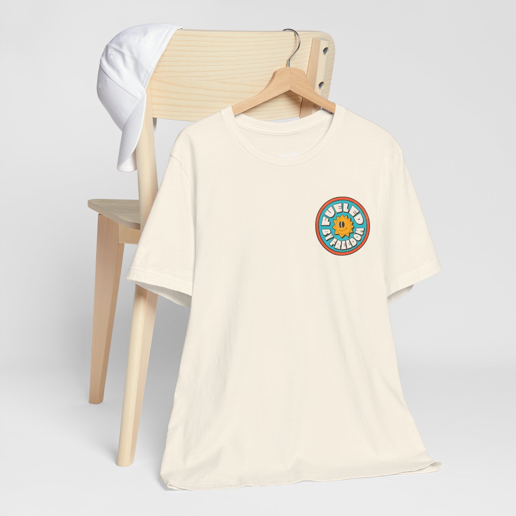 T-Shirt Fueled by Freedom Graphic Tee Printify