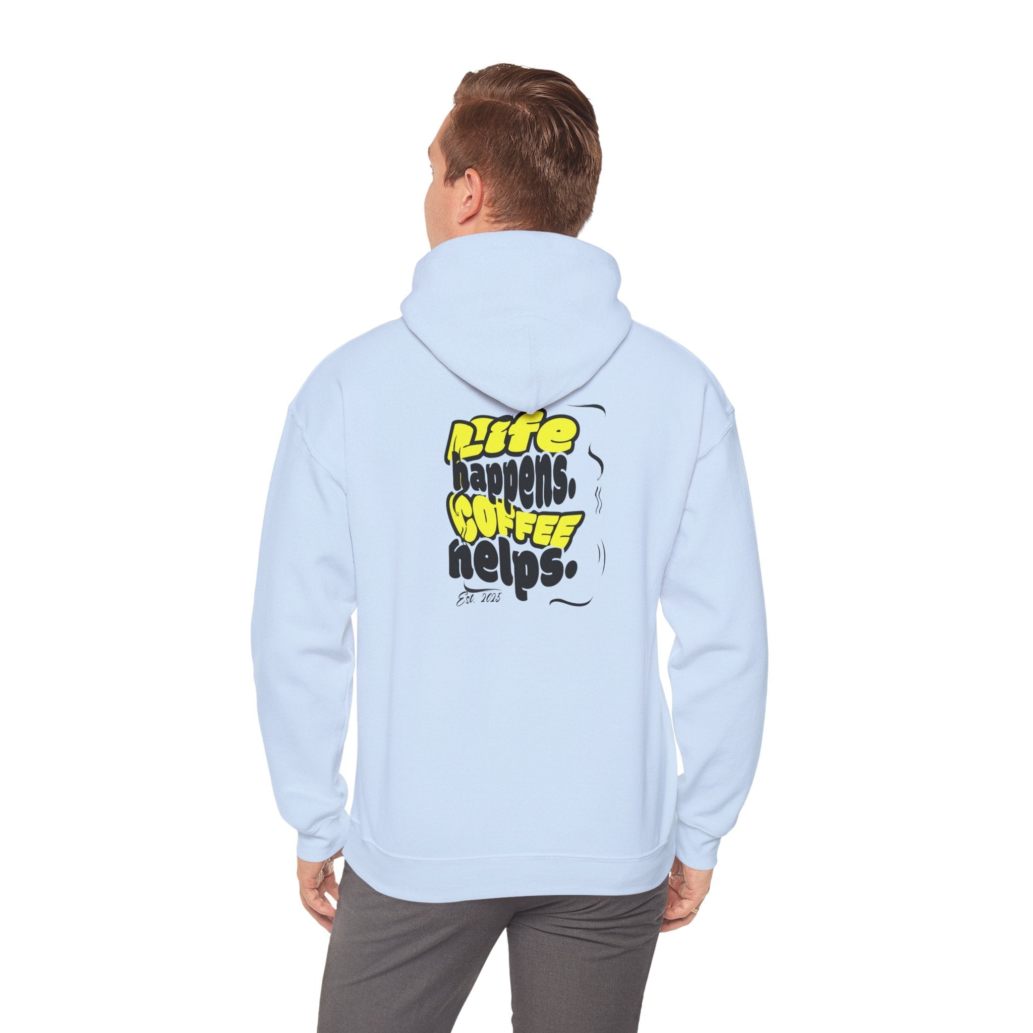 Coffee Helps Hoodie Printify