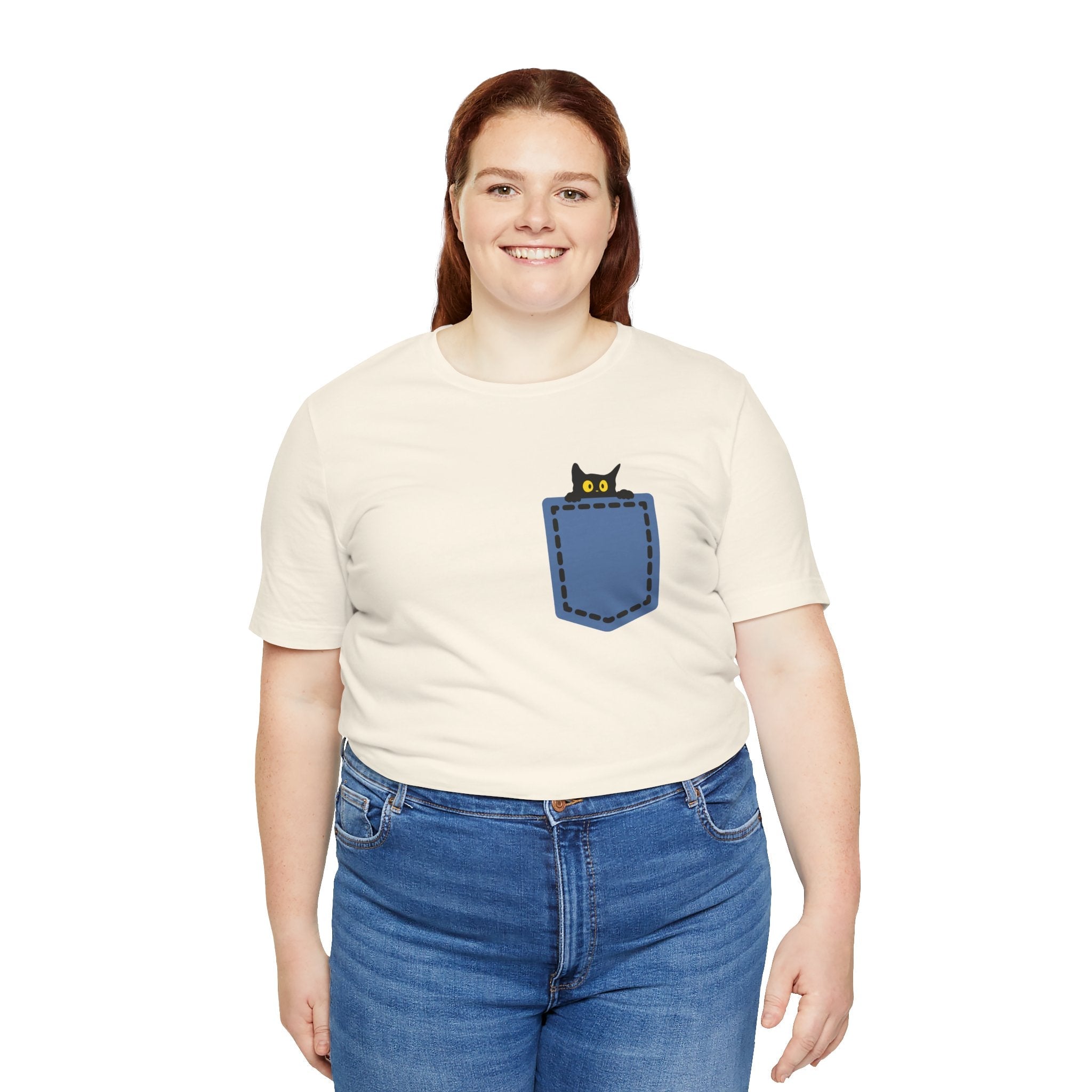 Cat Pocket Tee Boho Wear