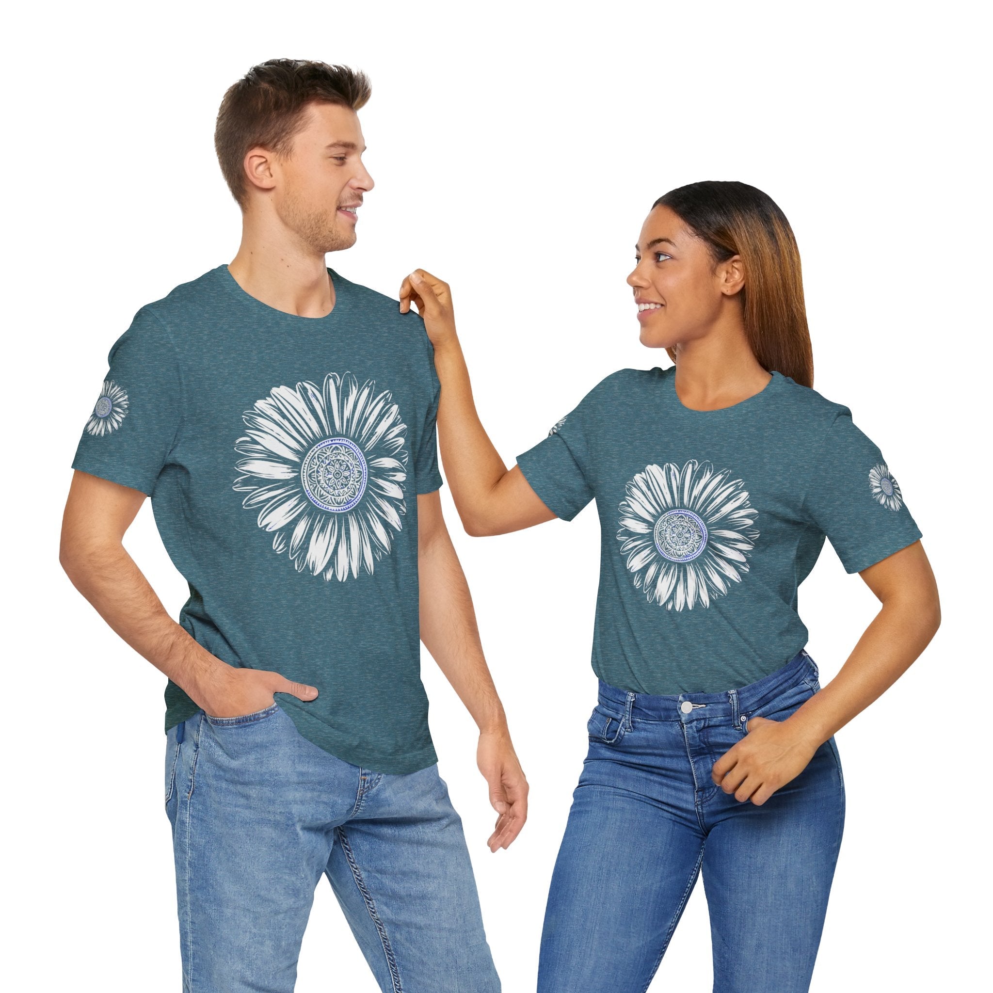 Boho Blue Mandala Tee Boho Wear