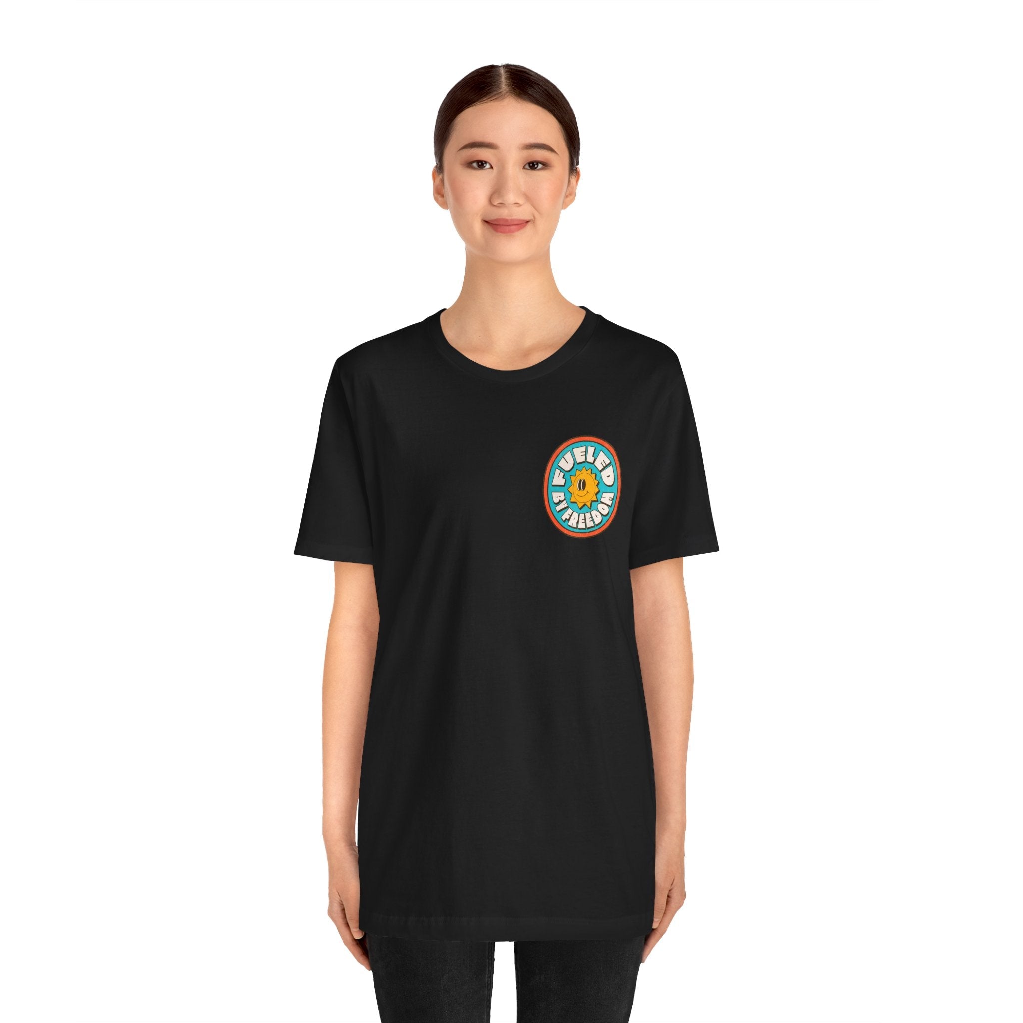 T-Shirt Fueled by Freedom Graphic Tee Printify