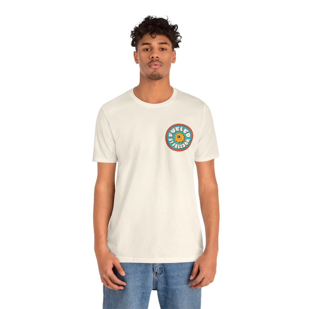 T-Shirt Fueled by Freedom Graphic Tee Printify