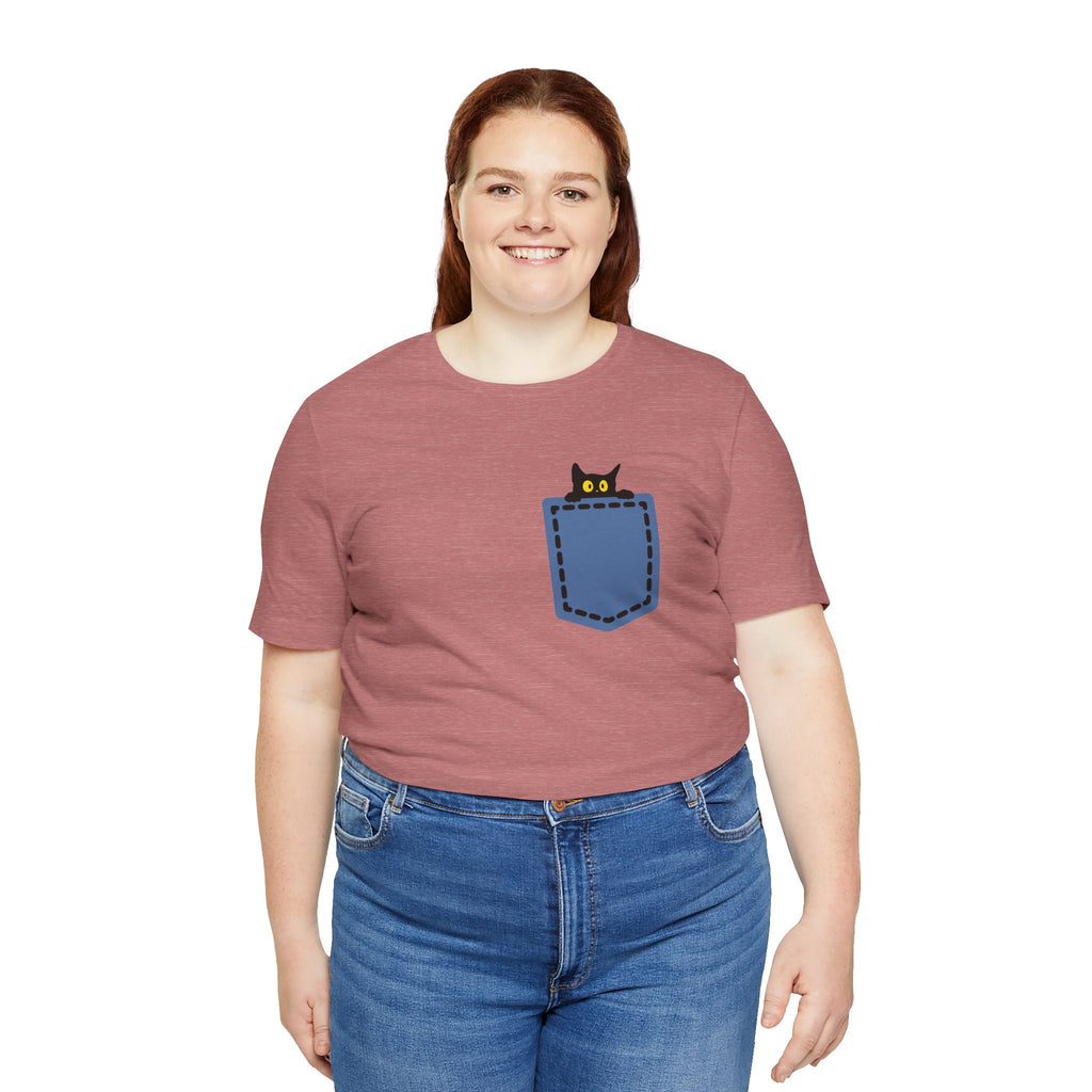 Cat Pocket Tee Boho Wear