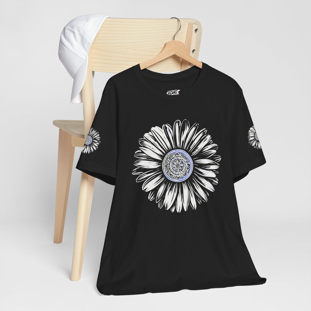 Boho Blue Mandala Tee Printify