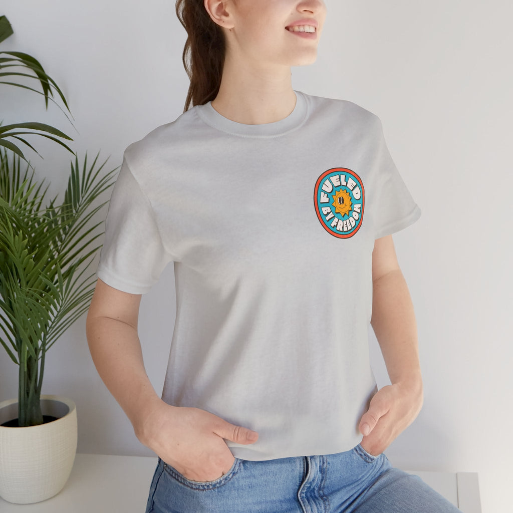 T-Shirt Fueled by Freedom Graphic Tee Printify