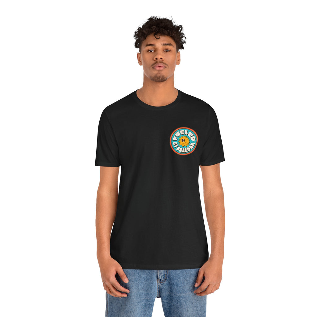 T-Shirt Fueled by Freedom Graphic Tee Printify