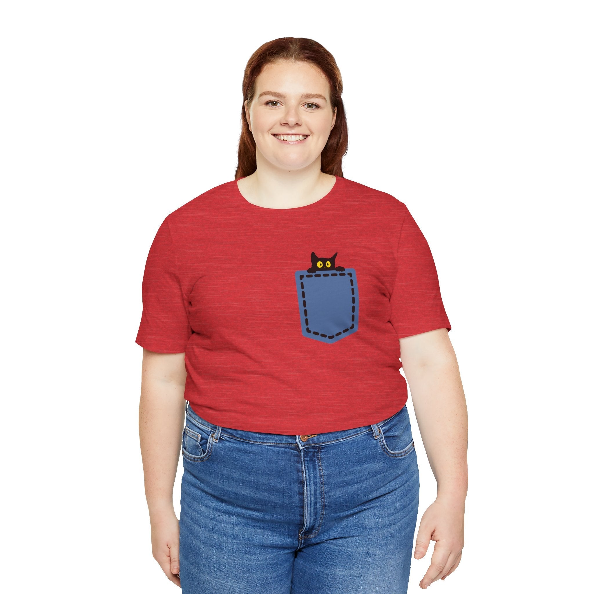 Cat Pocket Tee Boho Wear
