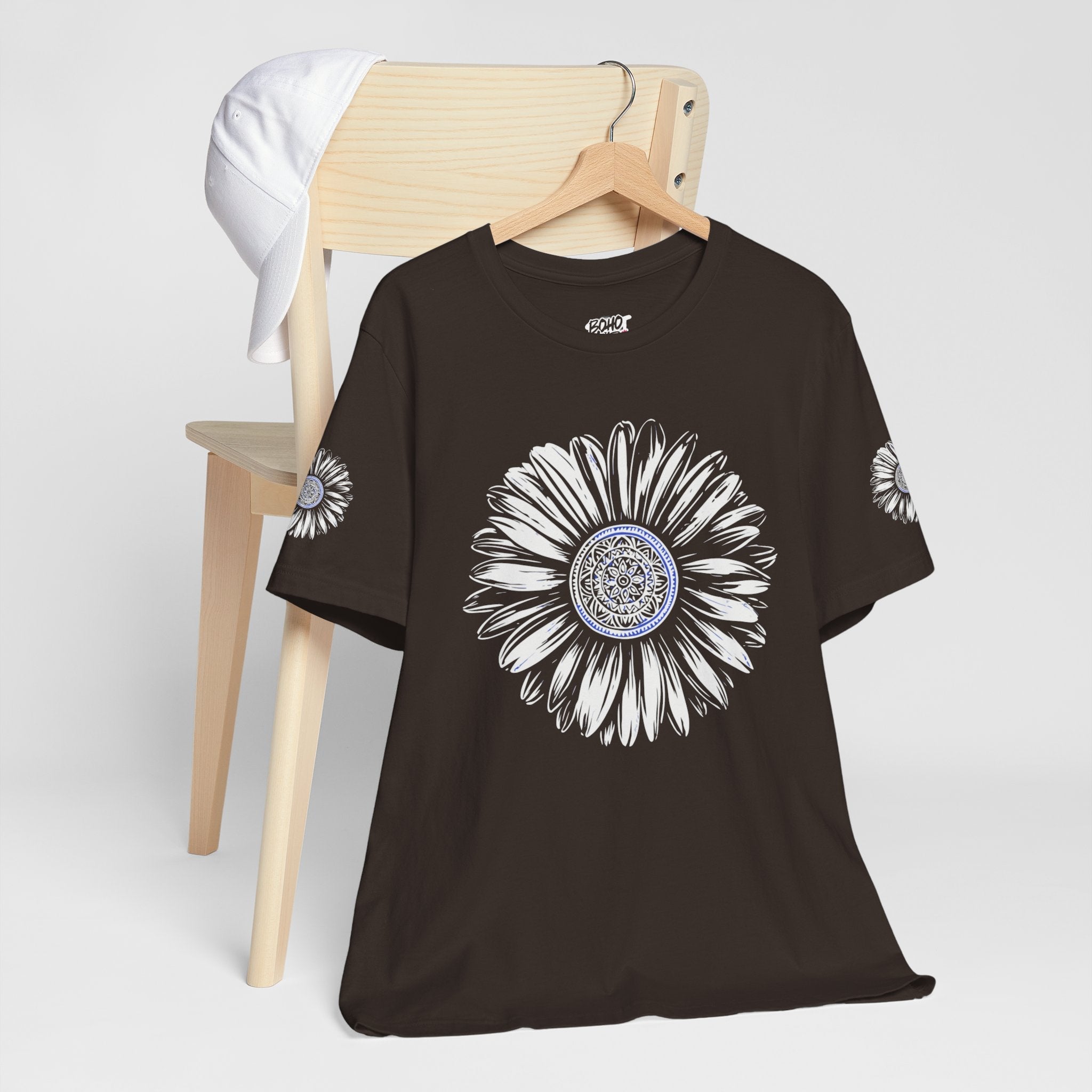 Boho Blue Mandala Tee Printify