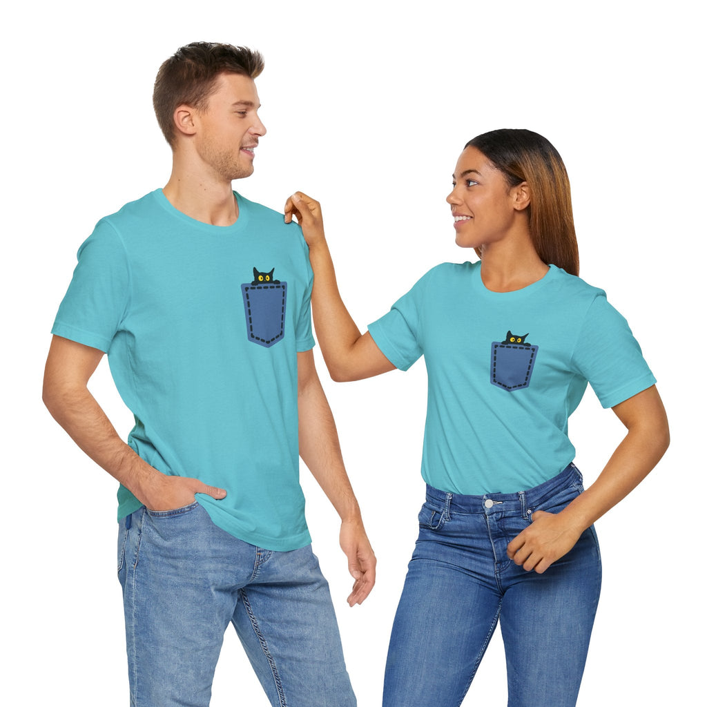 Cat Pocket Tee Boho Wear