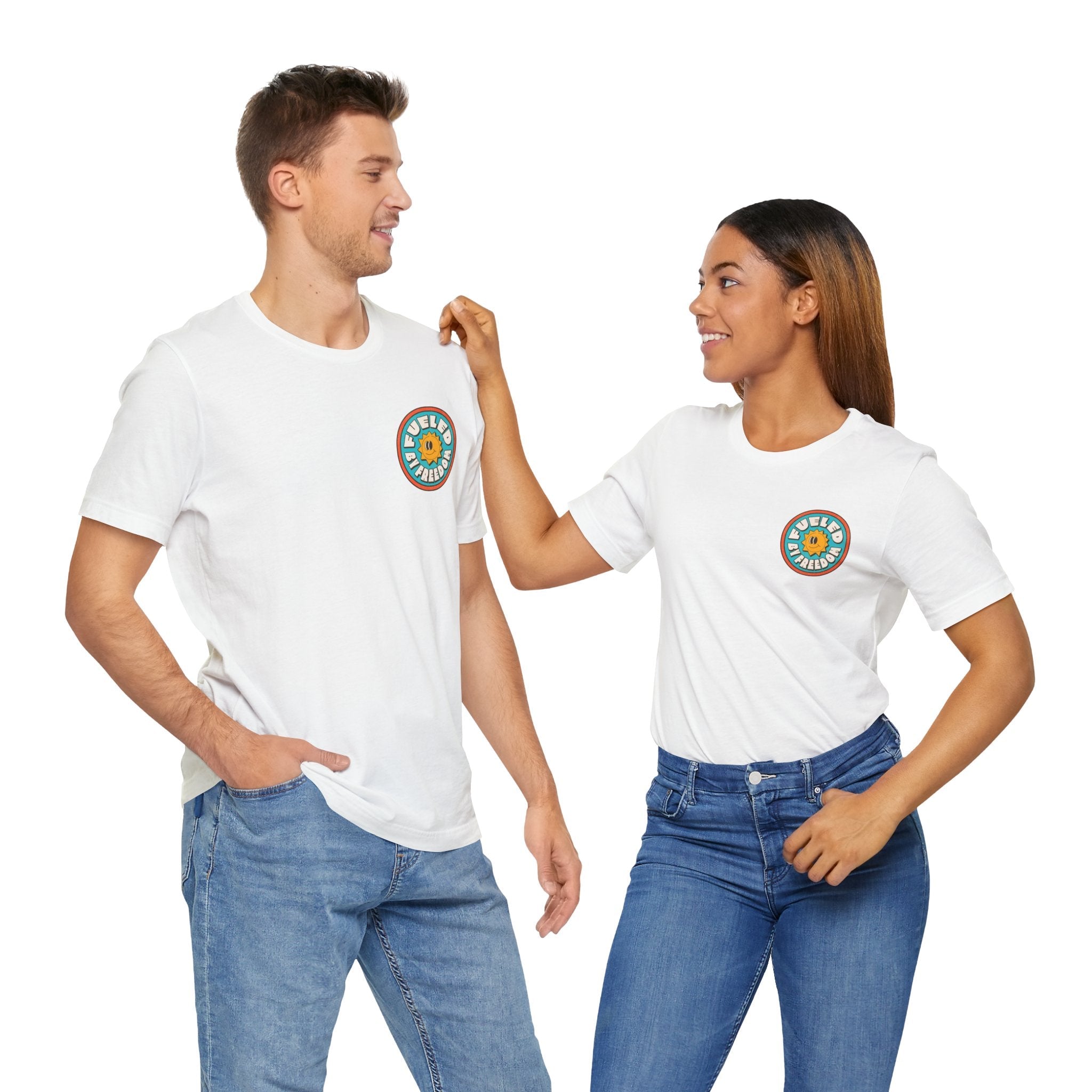 T-Shirt Fueled by Freedom Graphic Tee Printify