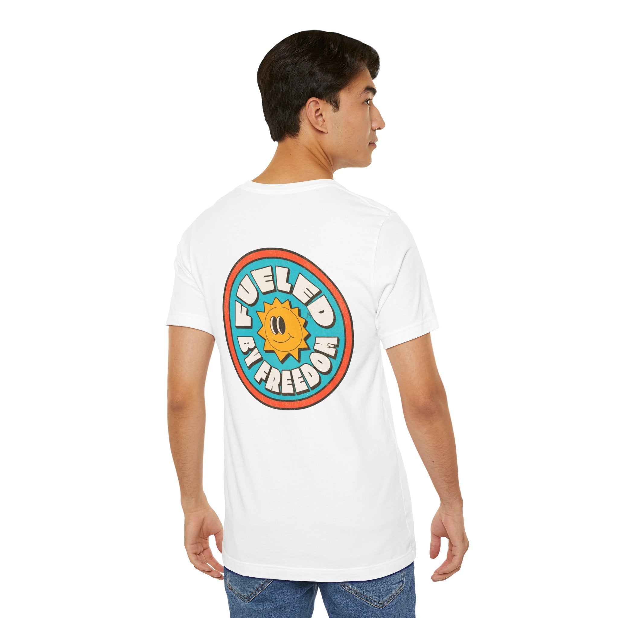 T-Shirt Fueled by Freedom Graphic Tee Printify
