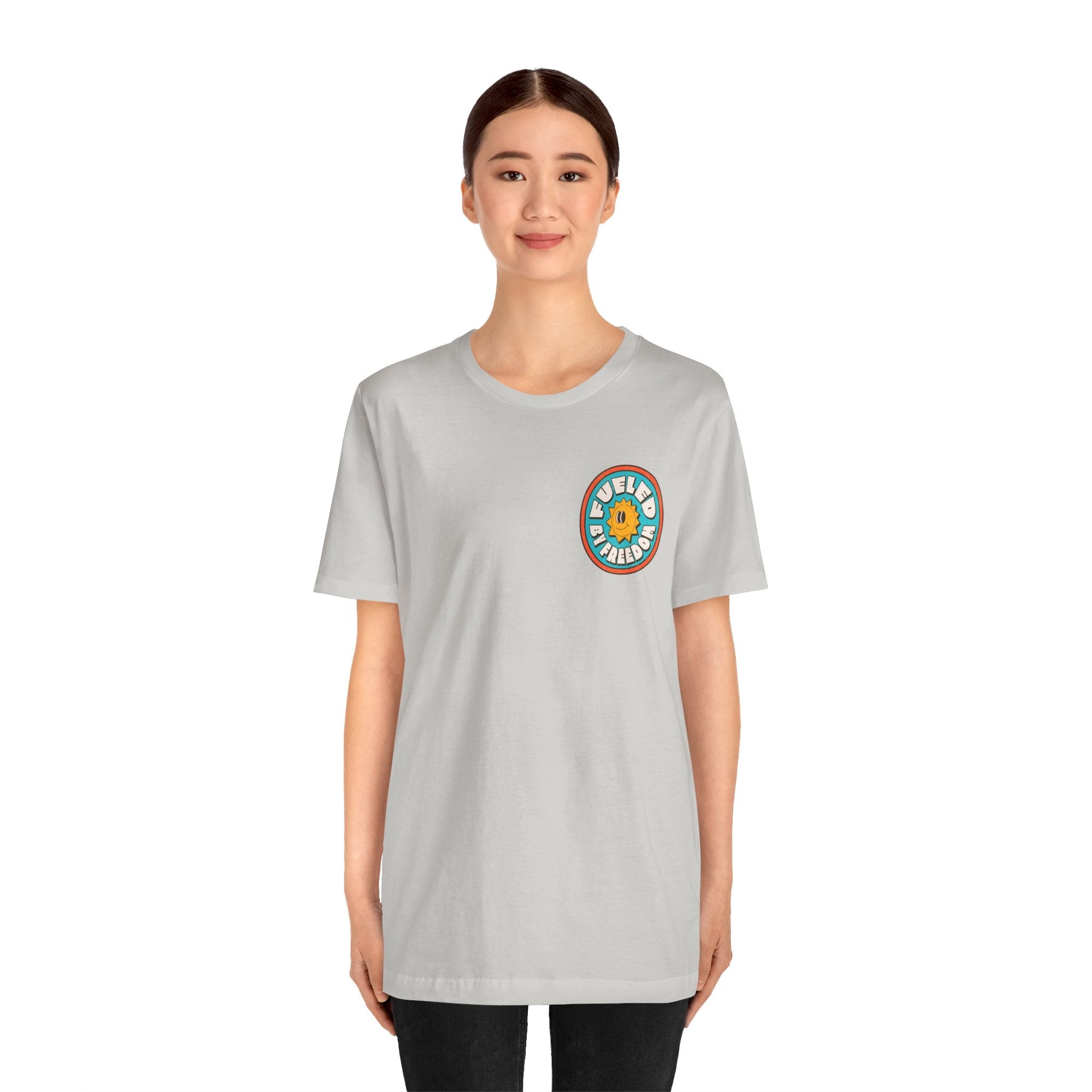 T-Shirt Fueled by Freedom Graphic Tee Printify