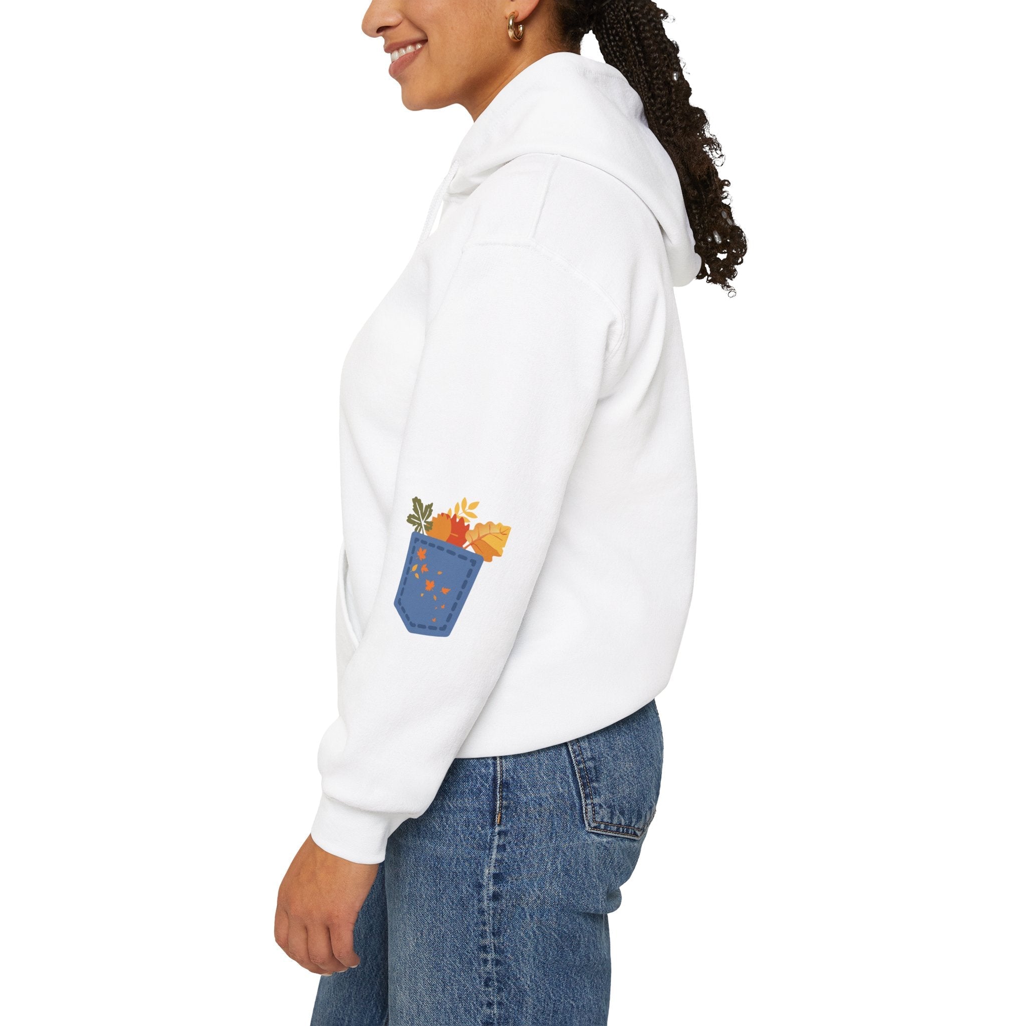 Floral Pocket Hoodie - Cozy Unisex Sweatshirt for Gardening Lovers Boho Wear