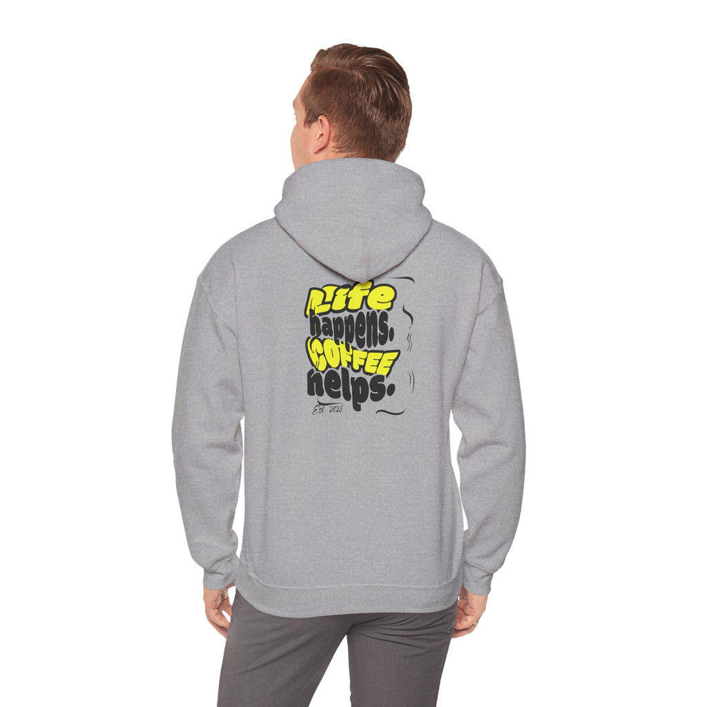 Coffee Helps Hoodie Printify