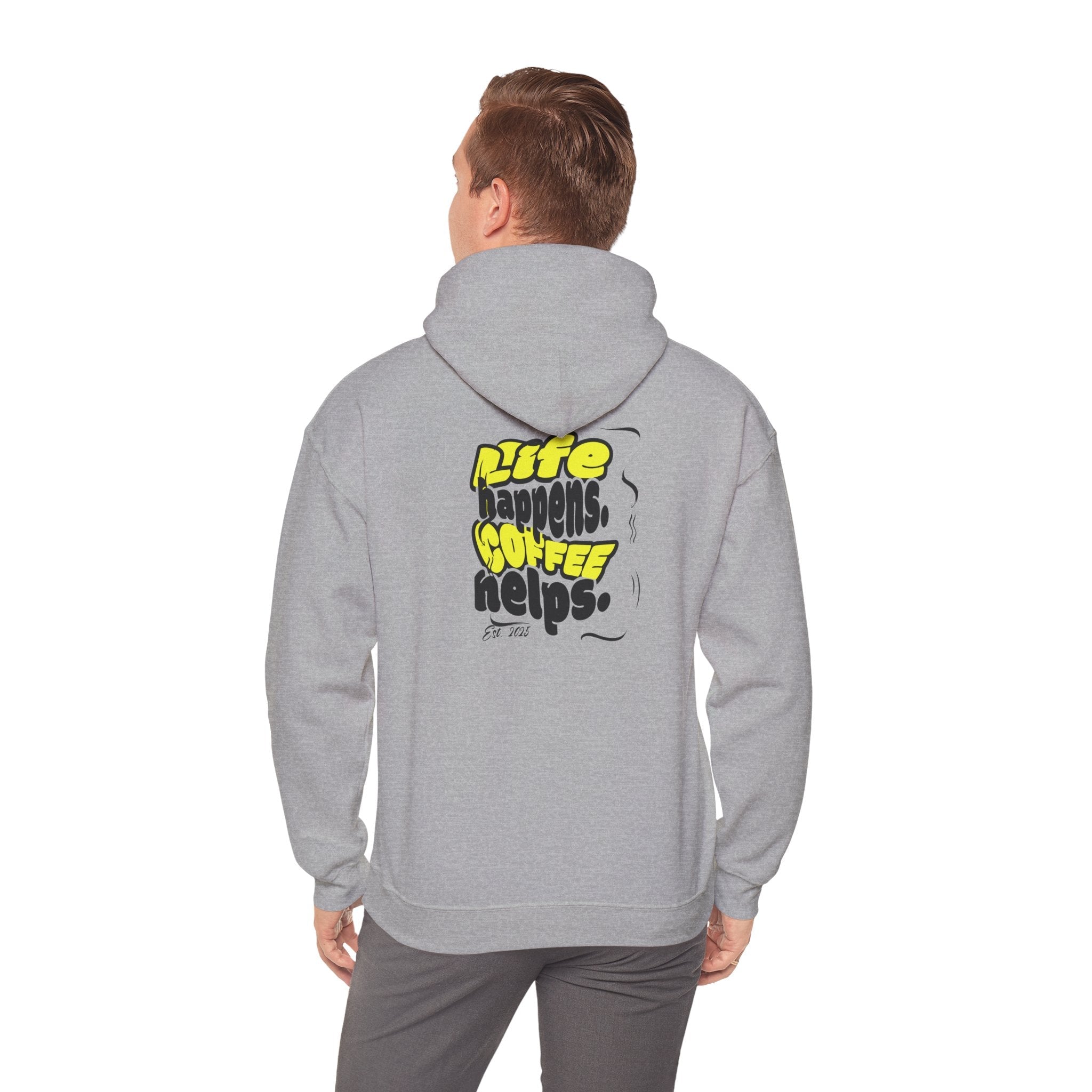 Coffee Helps Hoodie Printify