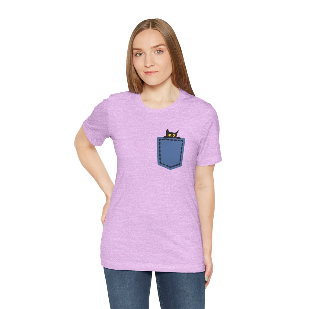Cat Pocket Tee Boho Wear