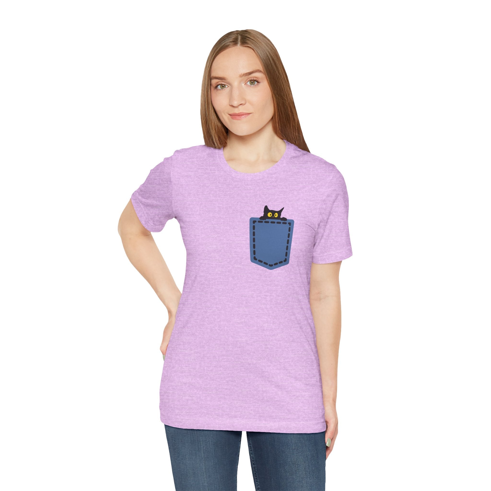 Cat Pocket Tee Boho Wear