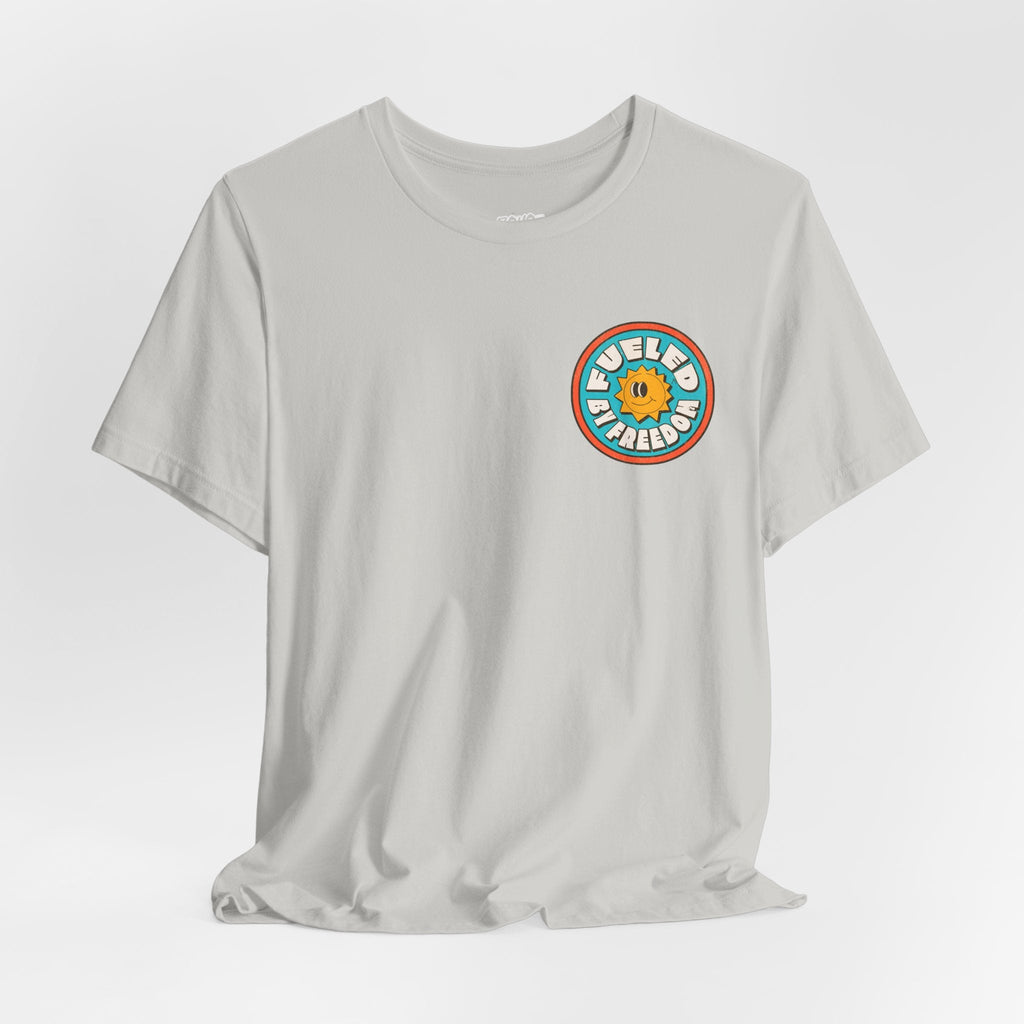 T-Shirt Fueled by Freedom Graphic Tee Printify